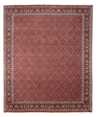 Tapis persan - Bidjar - 300 x 252 cm - rouge foncé
