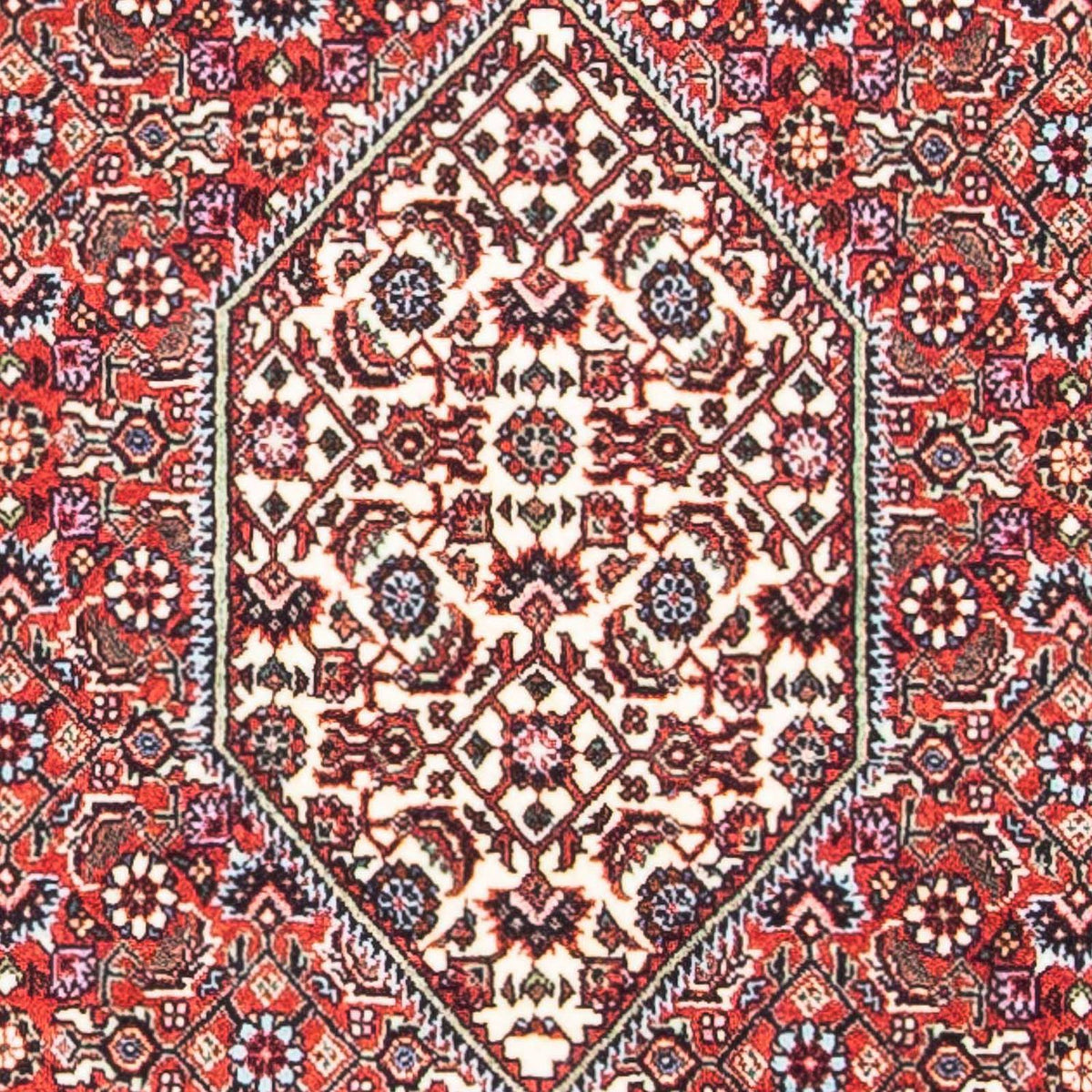 Tapis persan - Bidjar - 144 x 81 cm - rouge clair