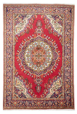 Tapis persan - Tabriz - 290 x 193 cm - rouge