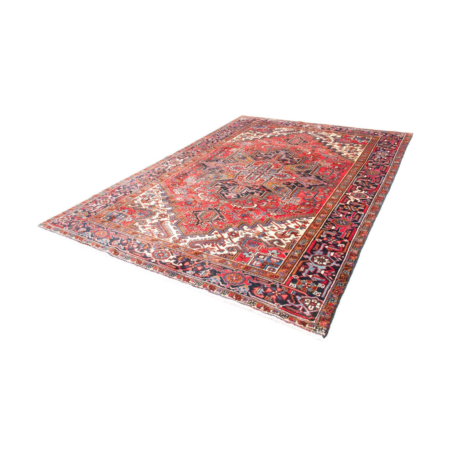 Tapis persan - Nomadic - 275 x 198 cm - rouge clair
