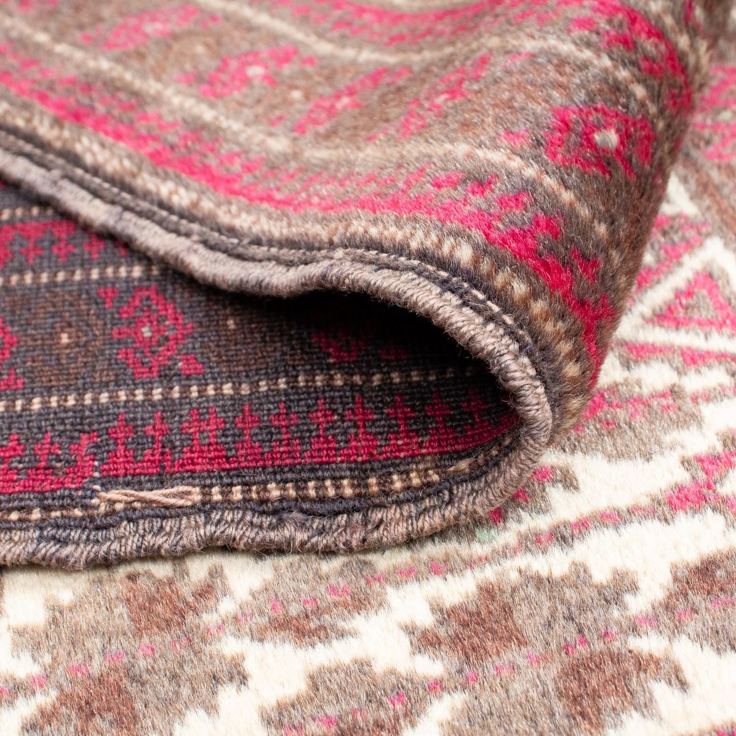 Tapis Belutsch - 137 x 100 cm - beige