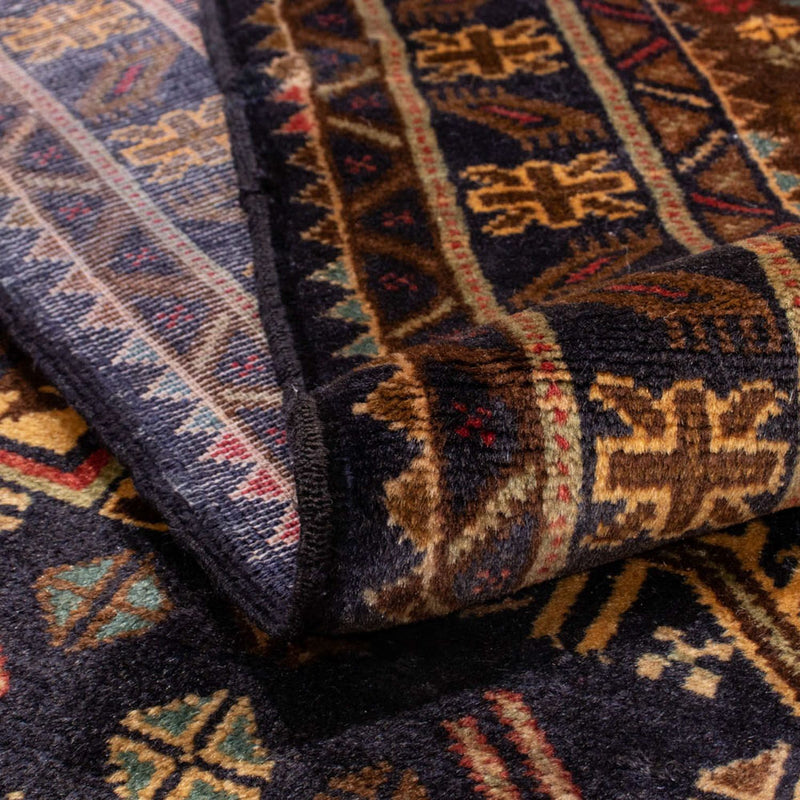 Tapis de couloir Tapis Belutsch - 220 x 109 cm - bleu foncé
