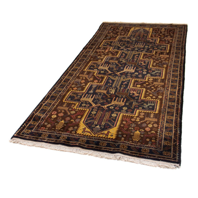 Tapis de couloir Tapis Belutsch - 220 x 109 cm - bleu foncé