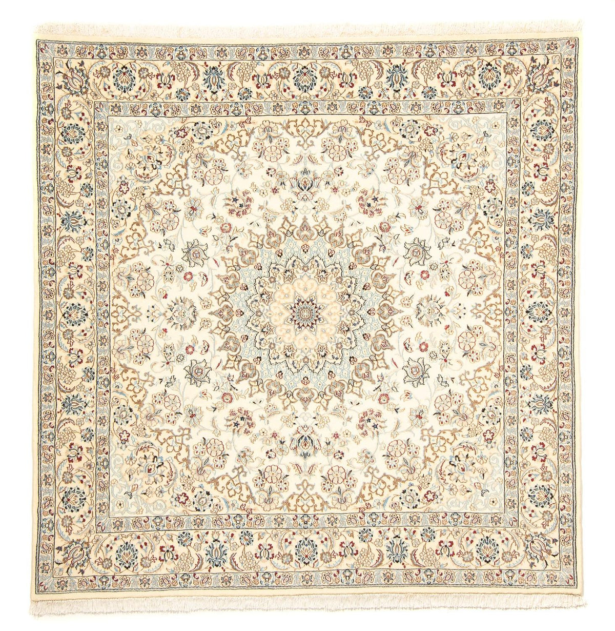 Tapis persan - Nain - Royal carré  - 203 x 202 cm - beige
