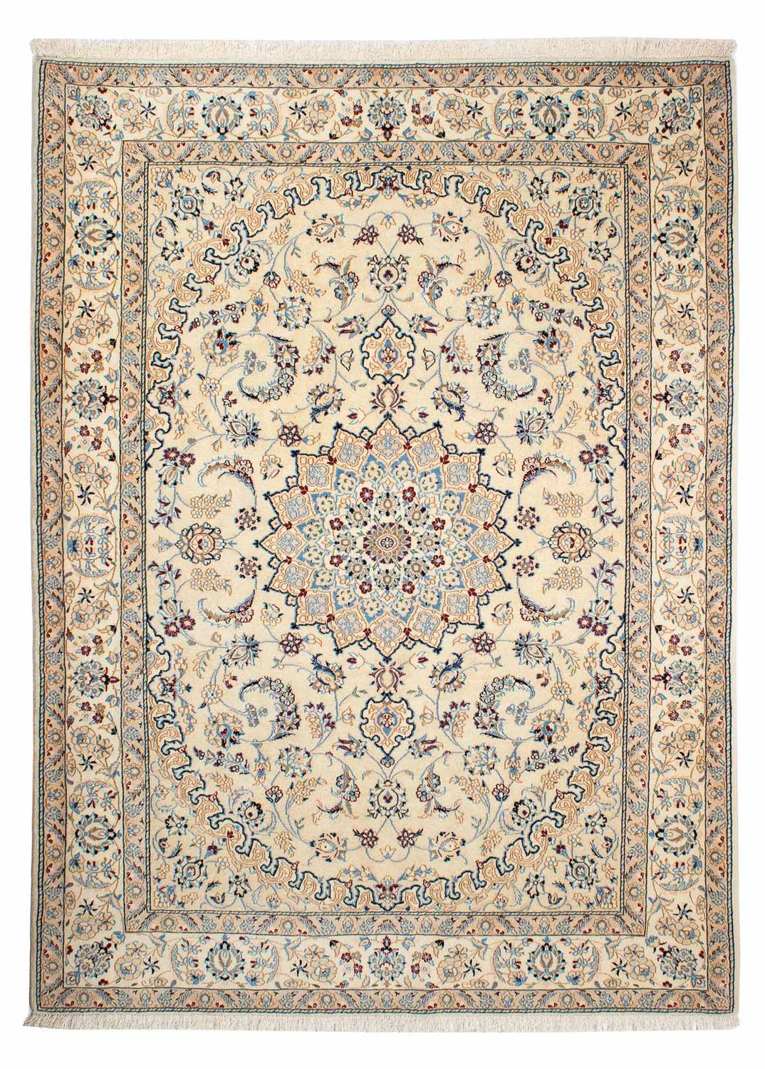 Tapis persan - Nain - Royal - 236 x 176 cm - beige