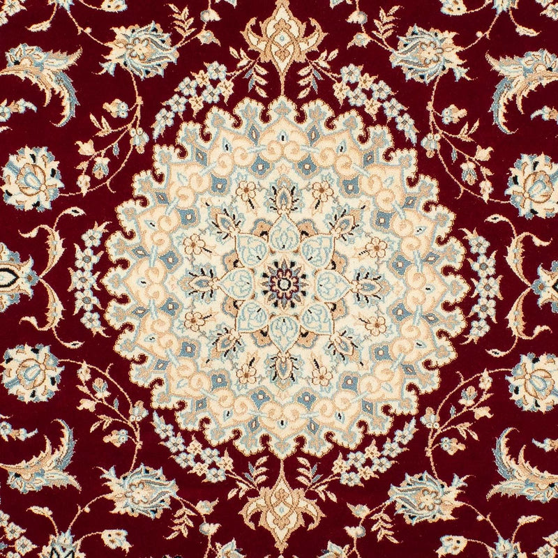 Tapis persan - Nain - Royal - 236 x 157 cm - rouge foncé