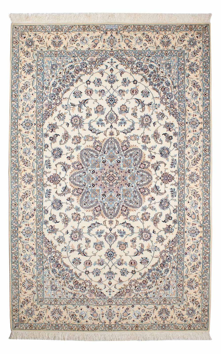 Tapis persan - Nain - Premium - 235 x 153 cm - beige