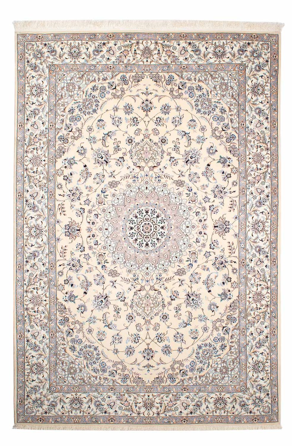 Tapis persan - Nain - Premium - 255 x 171 cm - beige