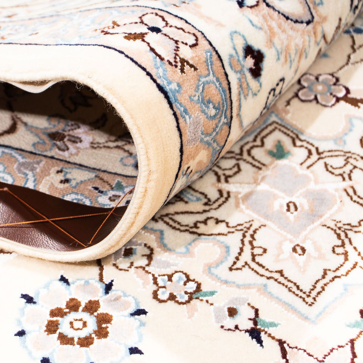 Tapis persan - Nain - Premium - 255 x 171 cm - beige