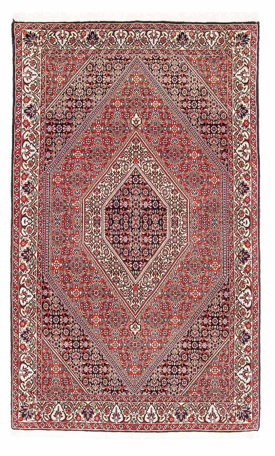 Tapis persan - Bidjar - 182 x 112 cm - rouge clair