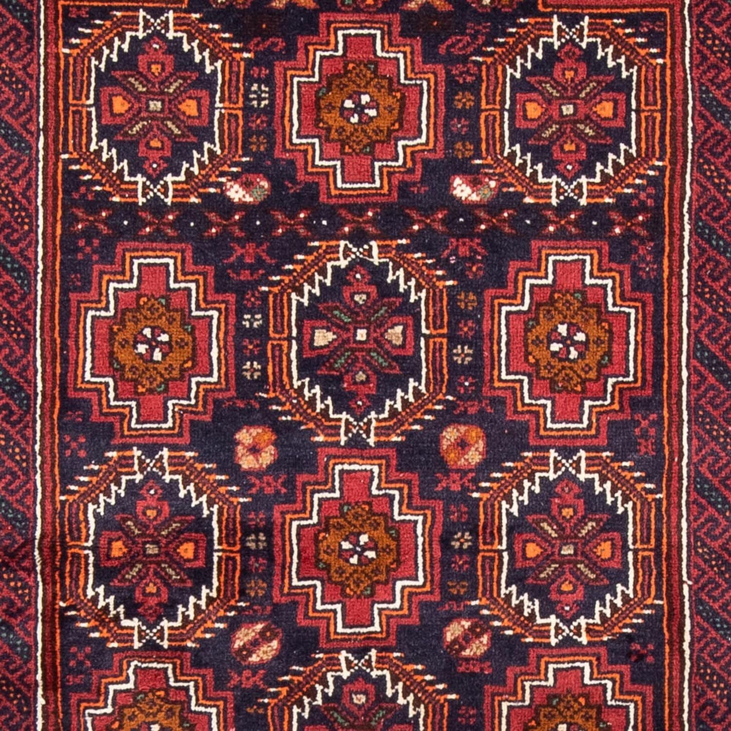 Tapis de couloir Tapis Belutsch - 193 x 101 cm - rouge