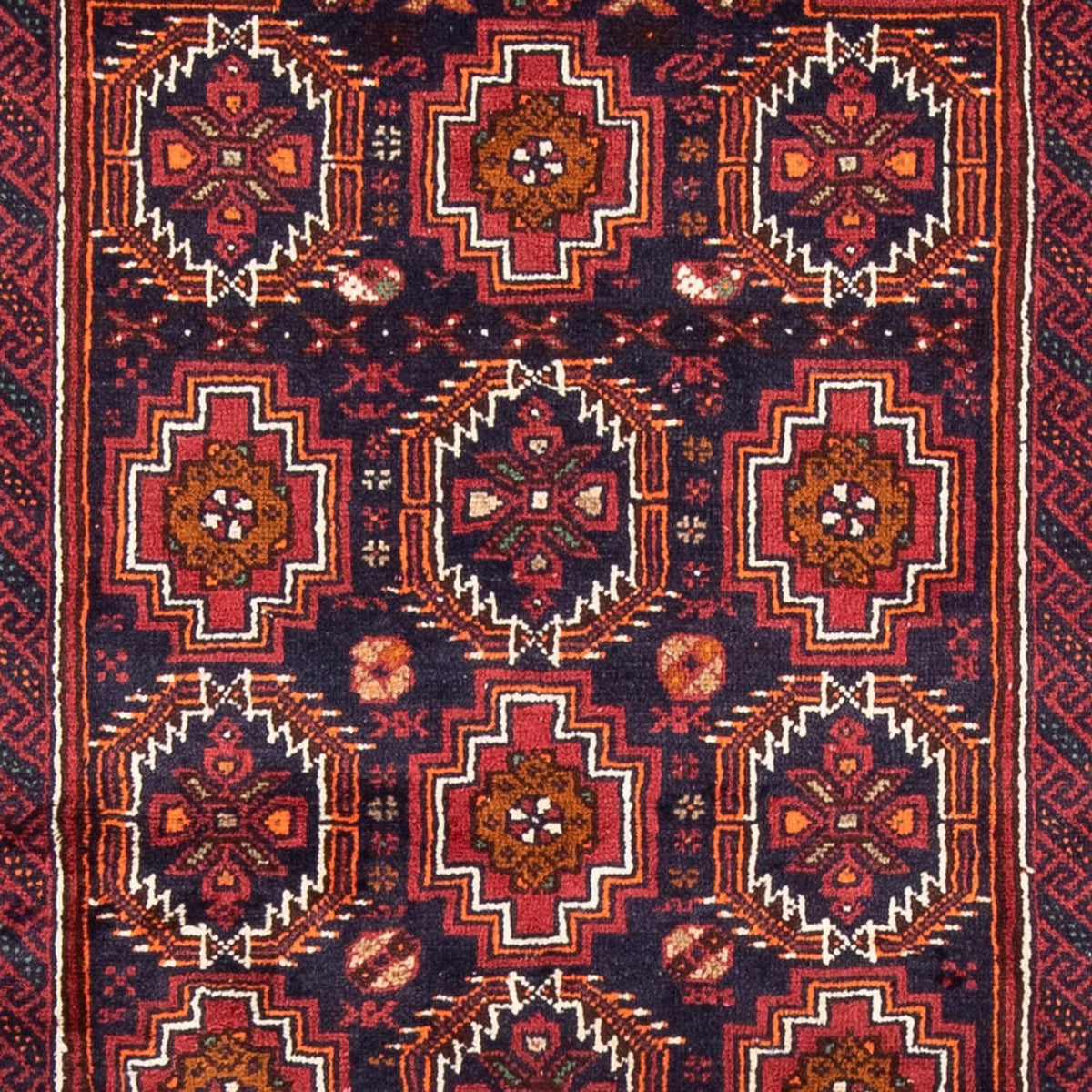 Tapis de couloir Tapis Belutsch - 193 x 101 cm - rouge