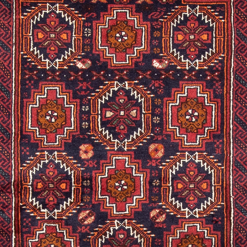 Tapis de couloir Tapis Belutsch - 193 x 101 cm - rouge