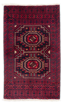 Tapis Belutsch - 146 x 84 cm - rouge foncé