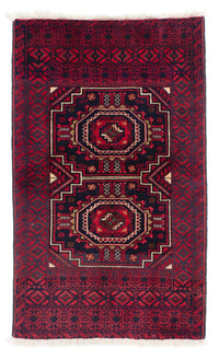 Tapis Belutsch - 146 x 84 cm - rouge foncé