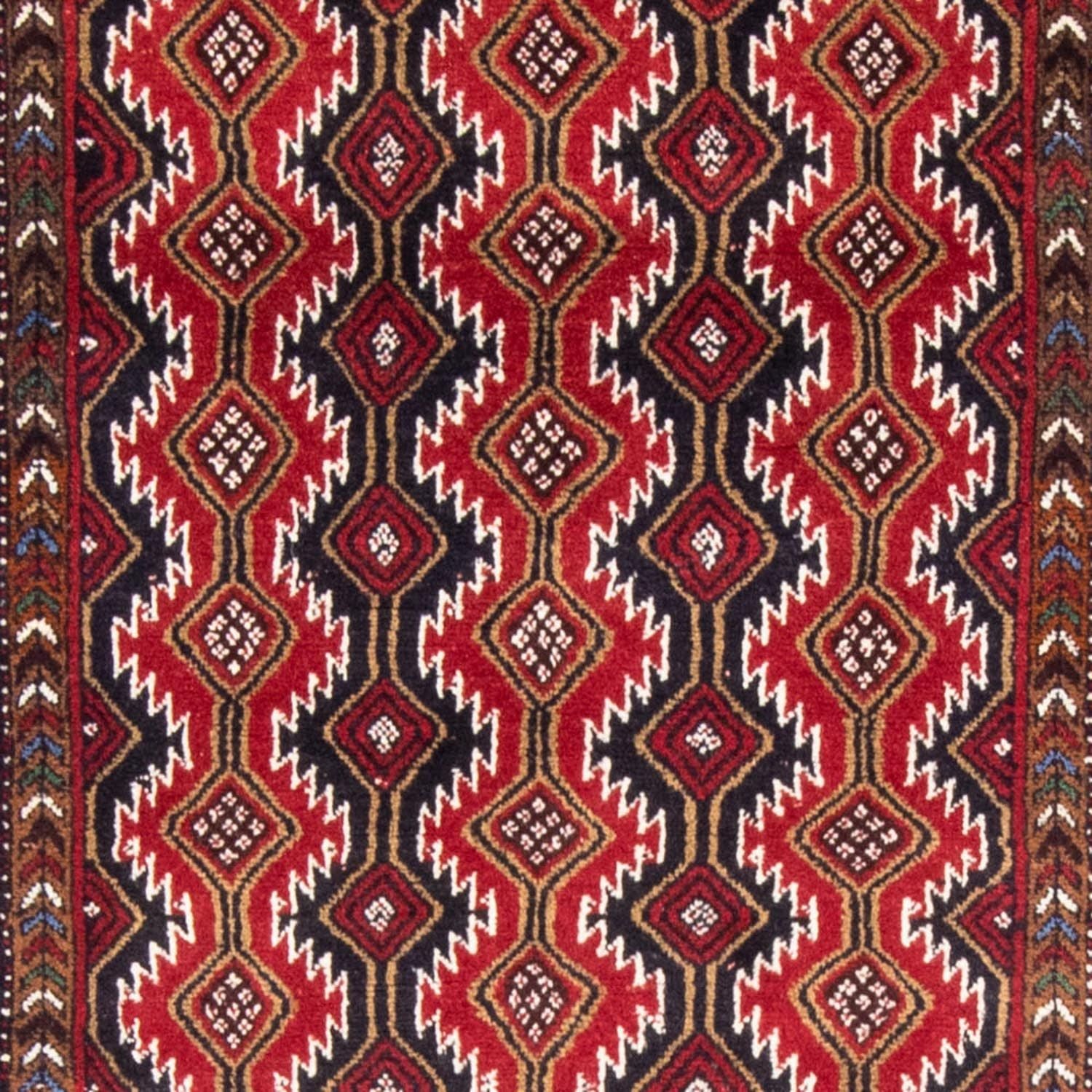 Tapis de couloir Tapis Belutsch - 206 x 106 cm - rouge