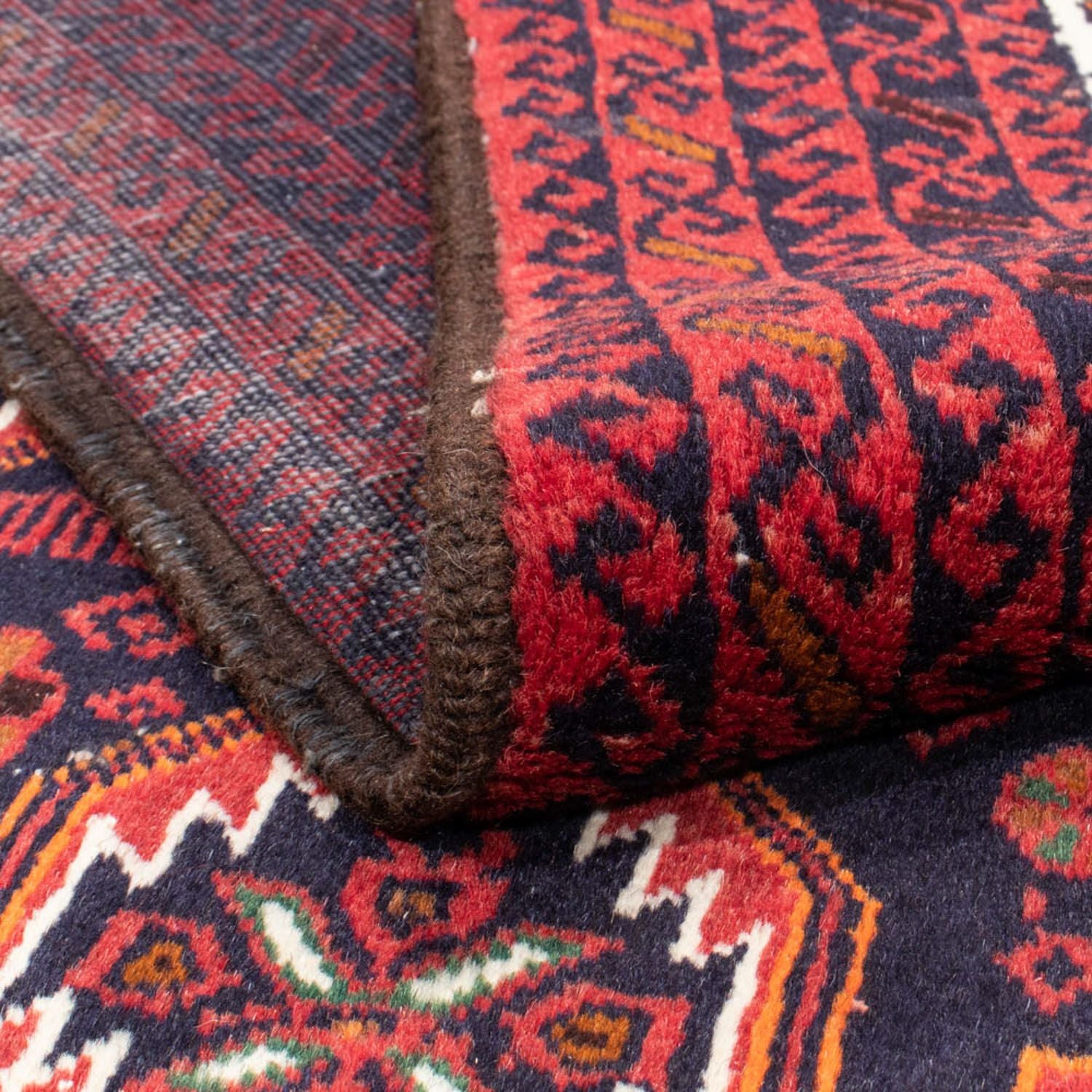Tapis de couloir Tapis Belutsch - 202 x 100 cm - rouge