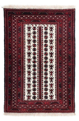 Tapis Belutsch - 142 x 102 cm - rouge foncé