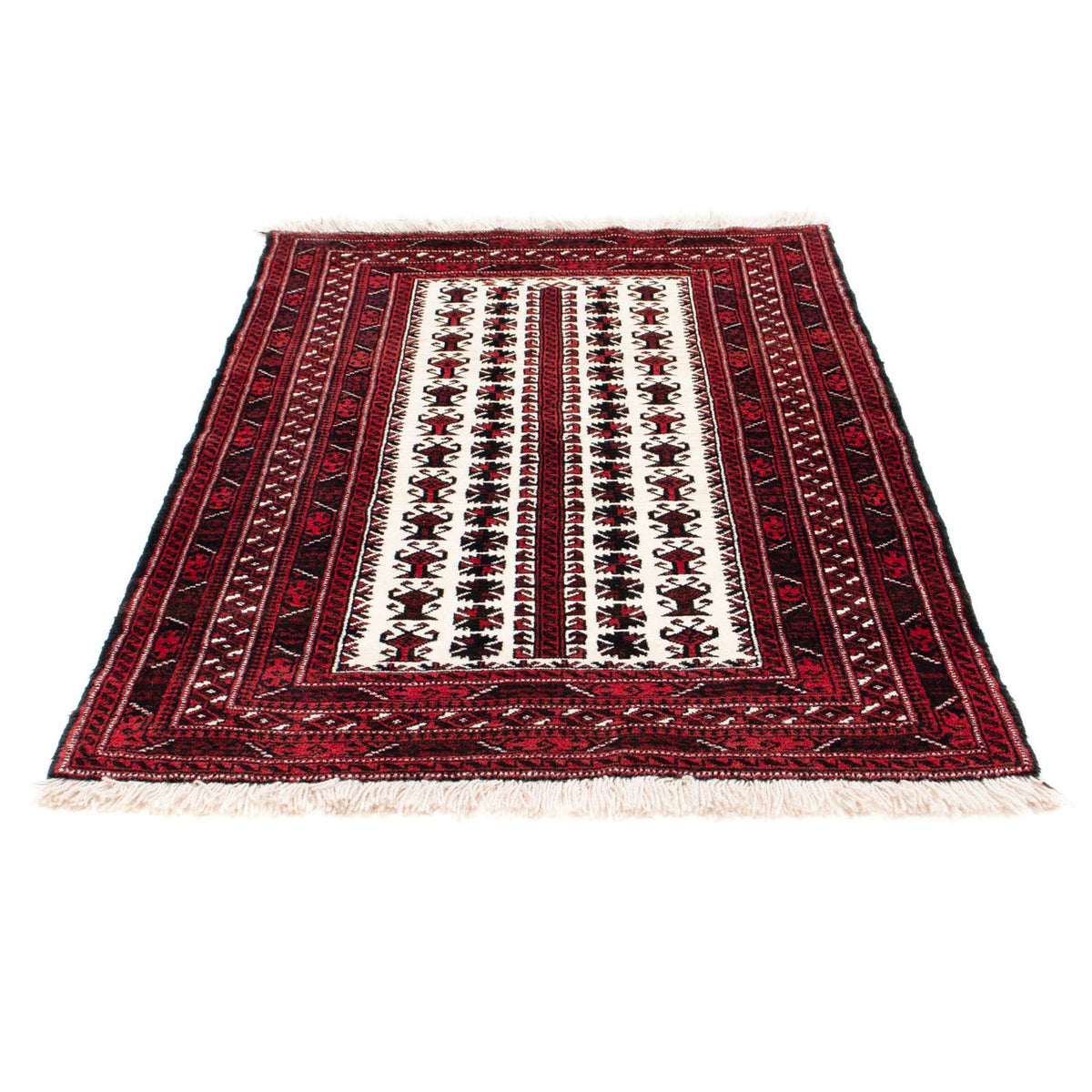 Tapis Belutsch - 142 x 102 cm - rouge foncé