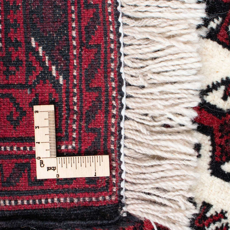 Tapis Belutsch - 142 x 102 cm - rouge foncé