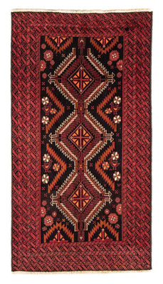 Tapis de couloir Tapis Belutsch - 196 x 106 cm - rouge