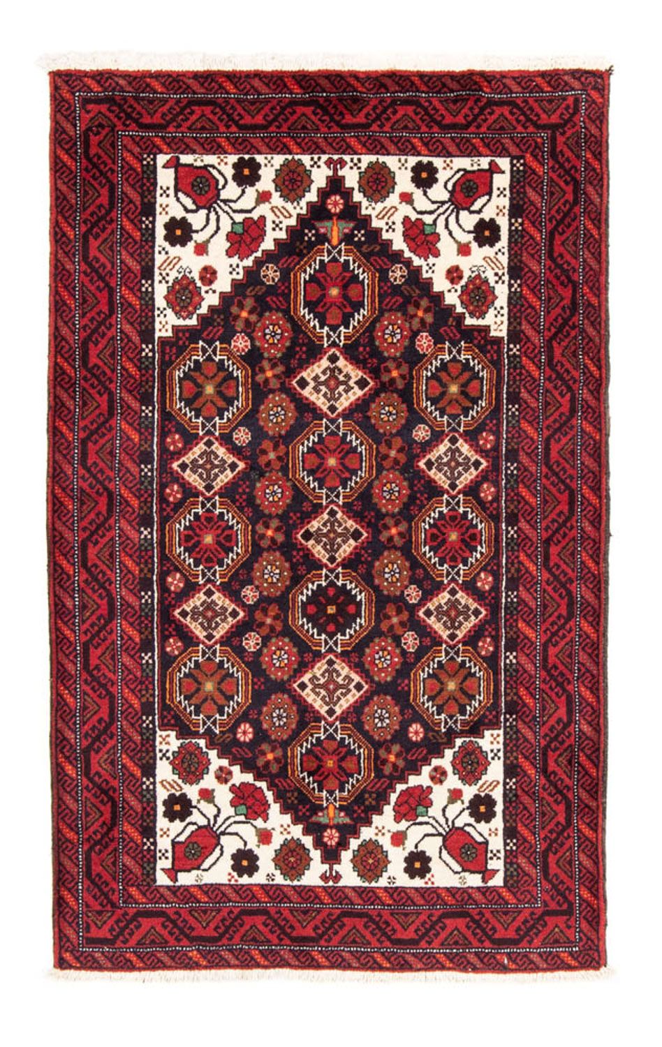 Tapis de couloir Tapis Belutsch - 175 x 100 cm - rouge