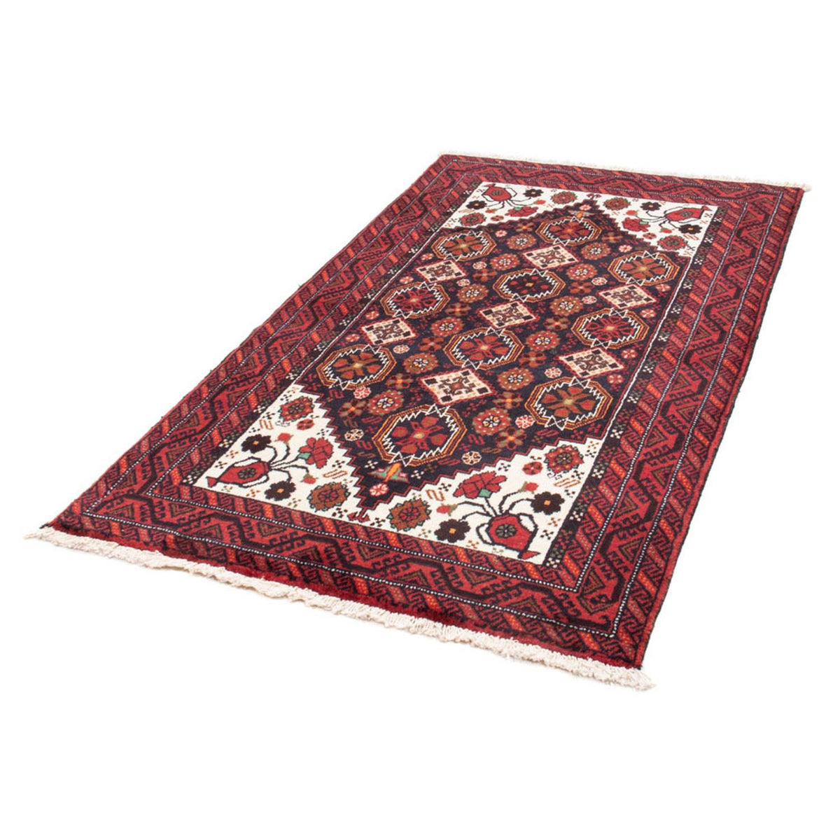 Tapis de couloir Tapis Belutsch - 175 x 100 cm - rouge