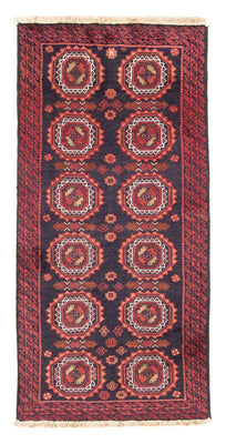 Tapis de couloir Tapis Belutsch - 186 x 95 cm - bleu foncé