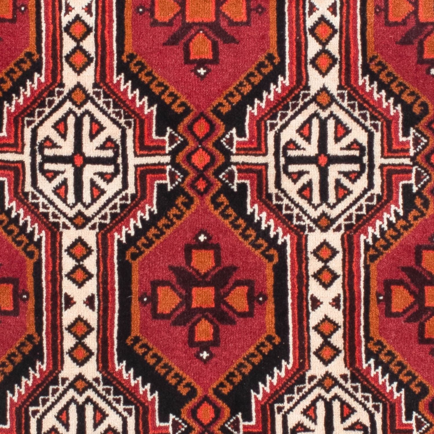 Tapis de couloir Tapis Belutsch - 164 x 76 cm - rouge foncé