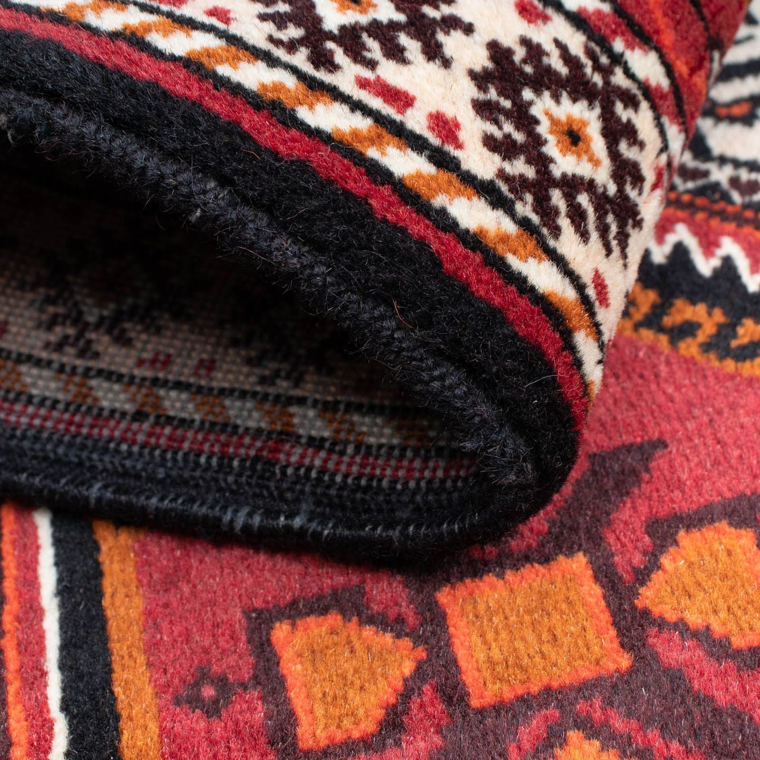 Tapis de couloir Tapis Belutsch - 164 x 76 cm - rouge foncé
