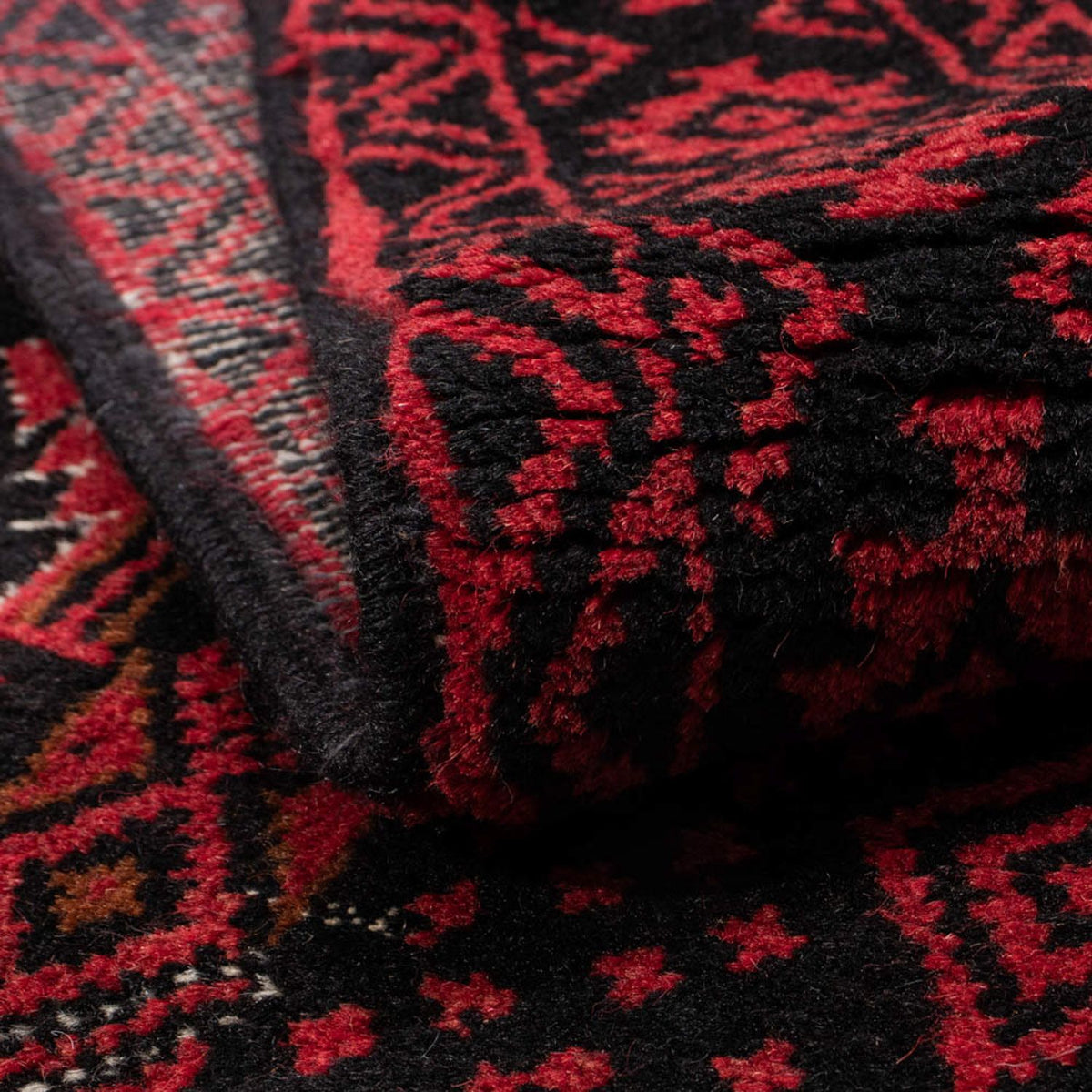 Tapis de couloir Tapis Belutsch - 182 x 102 cm - rouge foncé