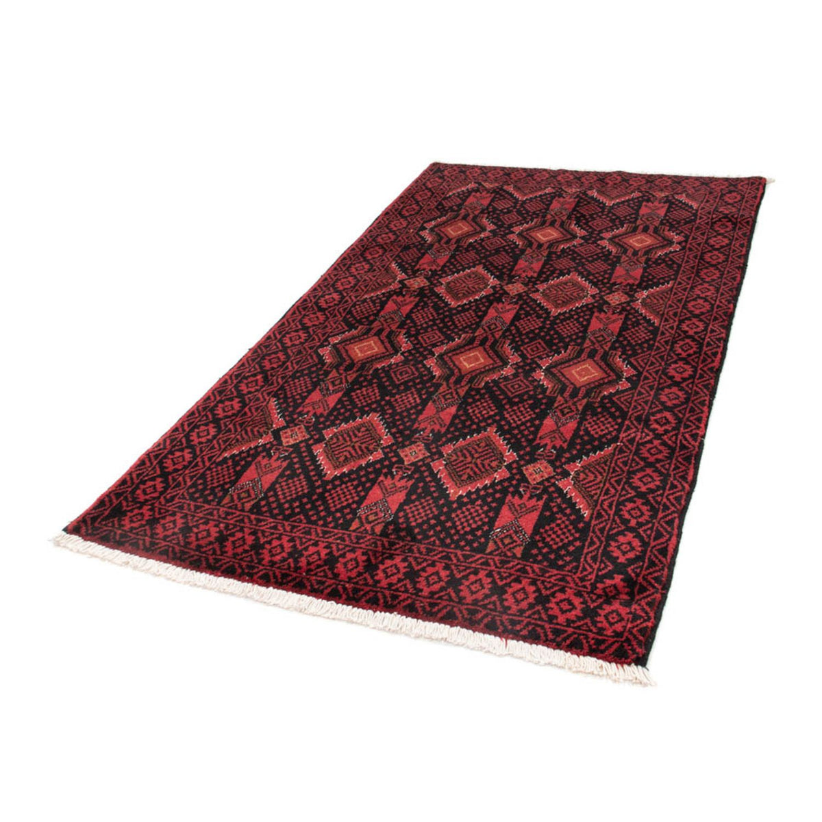 Tapis de couloir Tapis Belutsch - 182 x 102 cm - rouge foncé