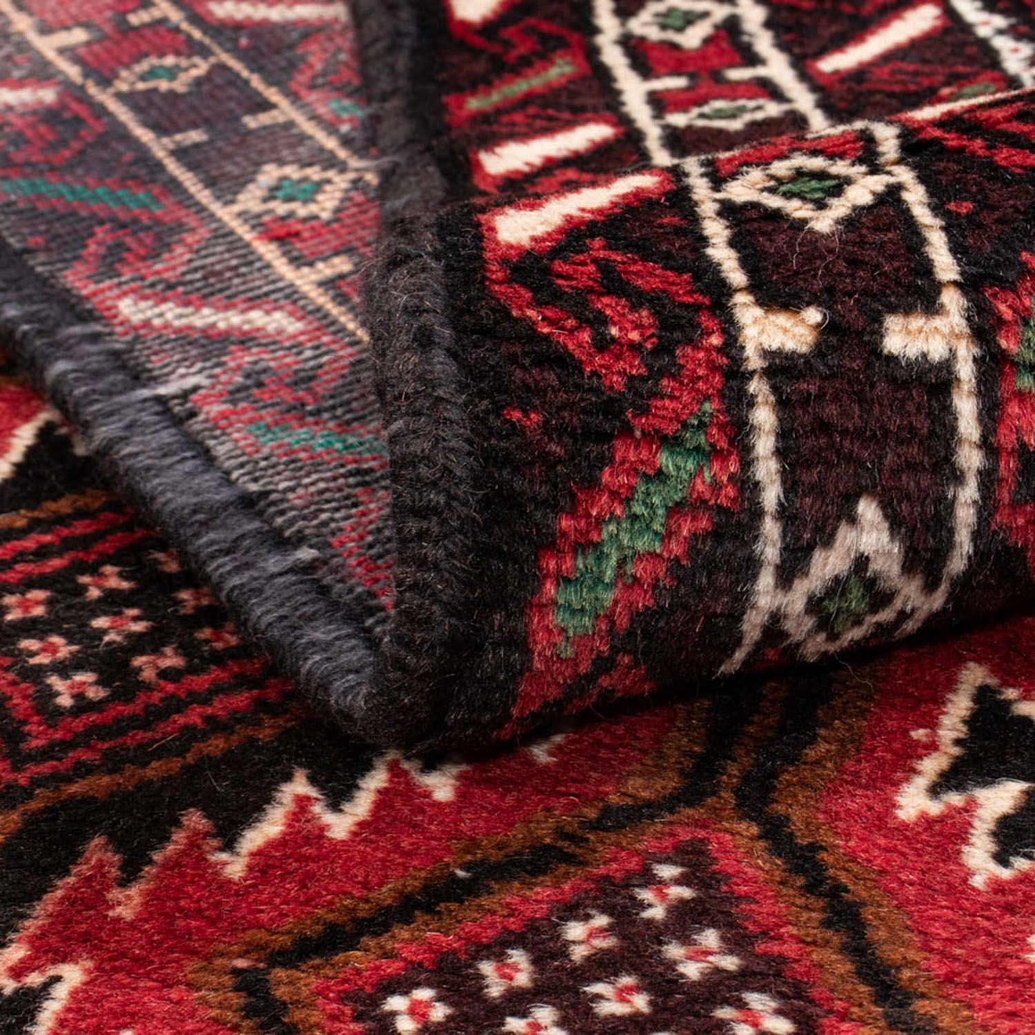 Tapis de couloir Tapis Belutsch - 199 x 107 cm - rouge