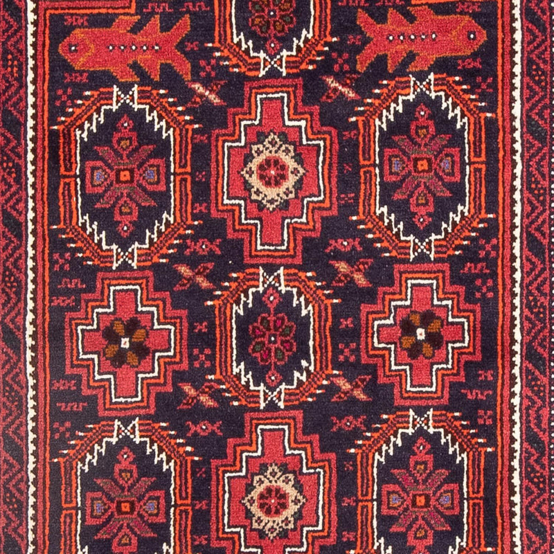 Tapis de couloir Tapis Belutsch - 195 x 106 cm - rouge