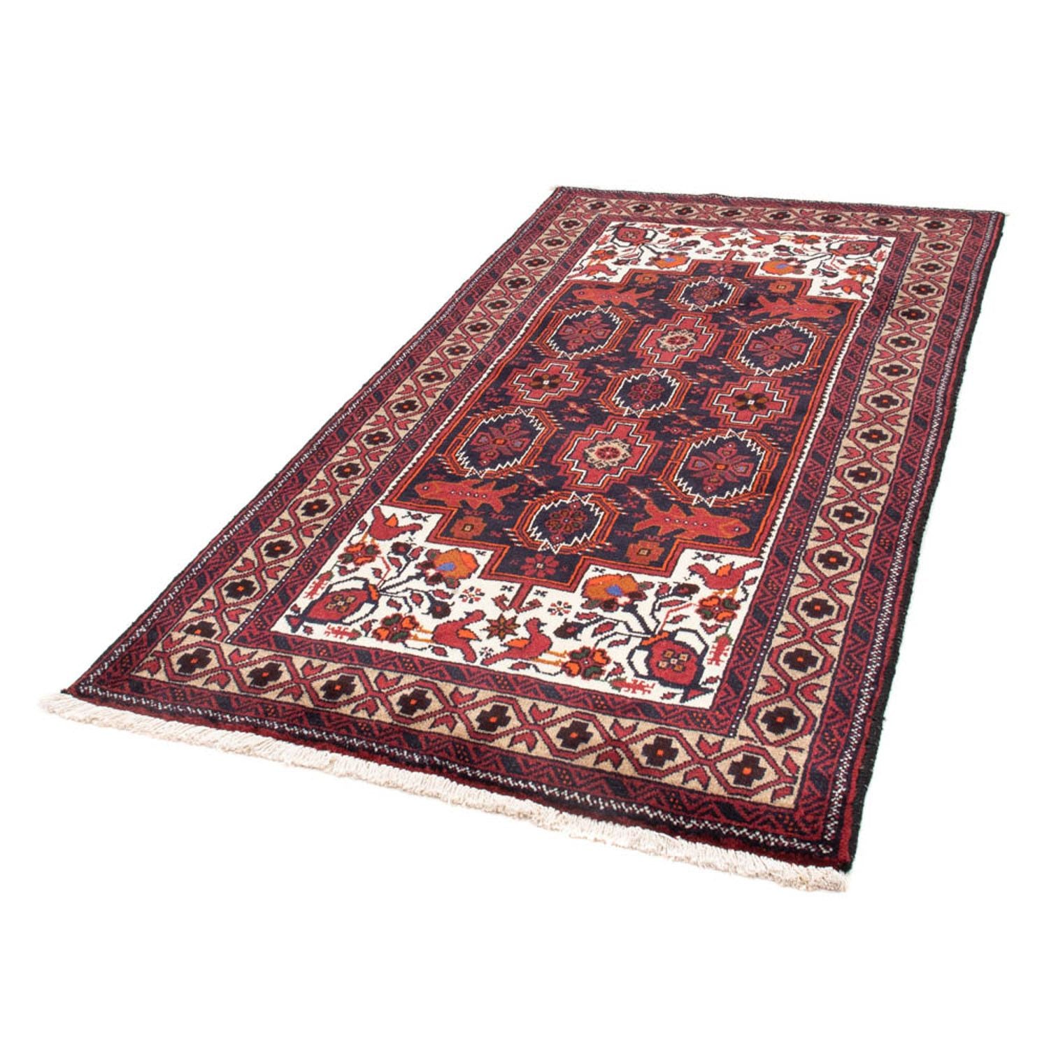 Tapis de couloir Tapis Belutsch - 195 x 106 cm - rouge