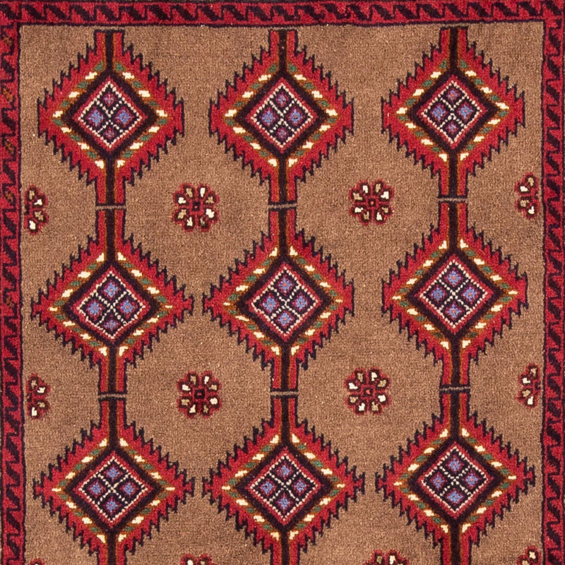 Tapis de couloir Tapis Belutsch - 179 x 101 cm - rouge