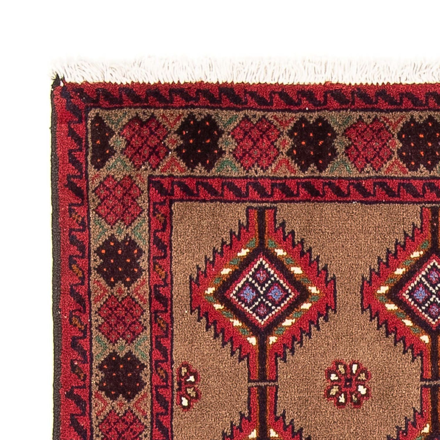 Tapis de couloir Tapis Belutsch - 179 x 101 cm - rouge