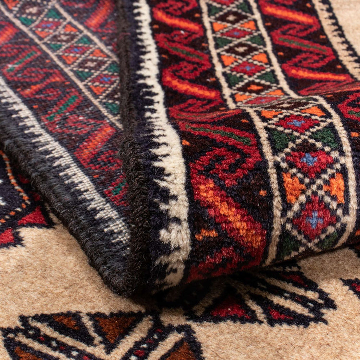 Tapis Belutsch - 189 x 108 cm - beige