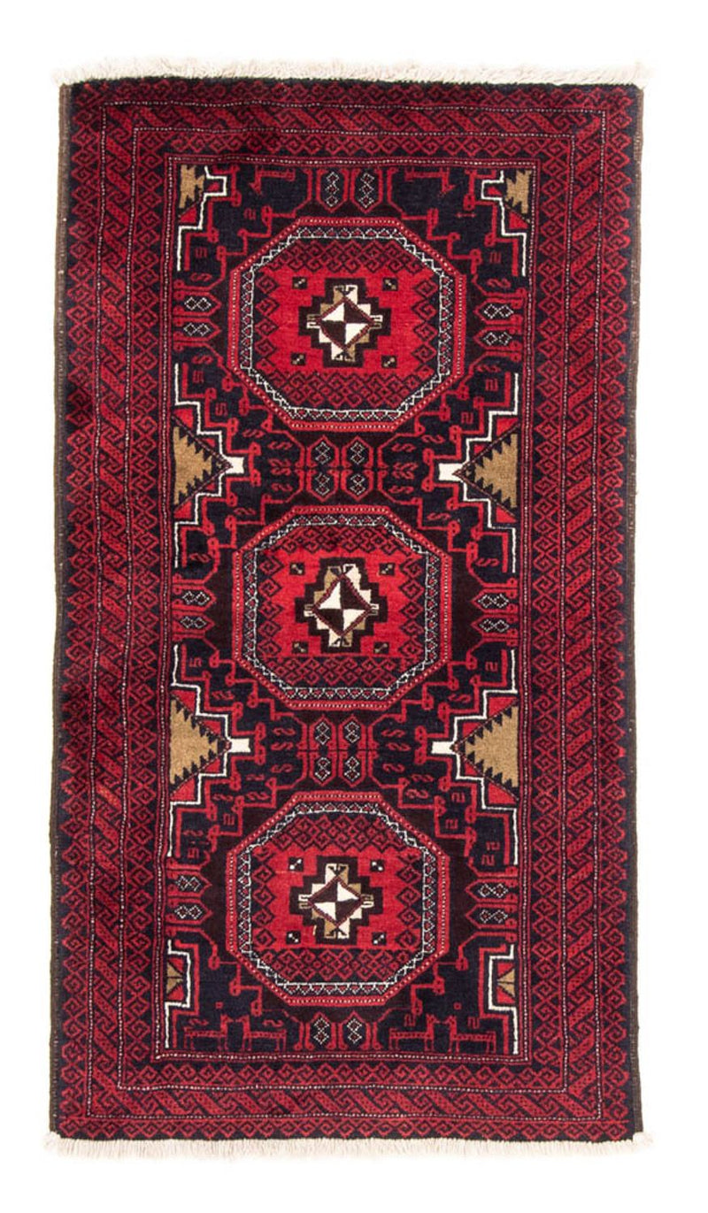 Tapis de couloir Tapis Belutsch - 175 x 95 cm - rouge foncé