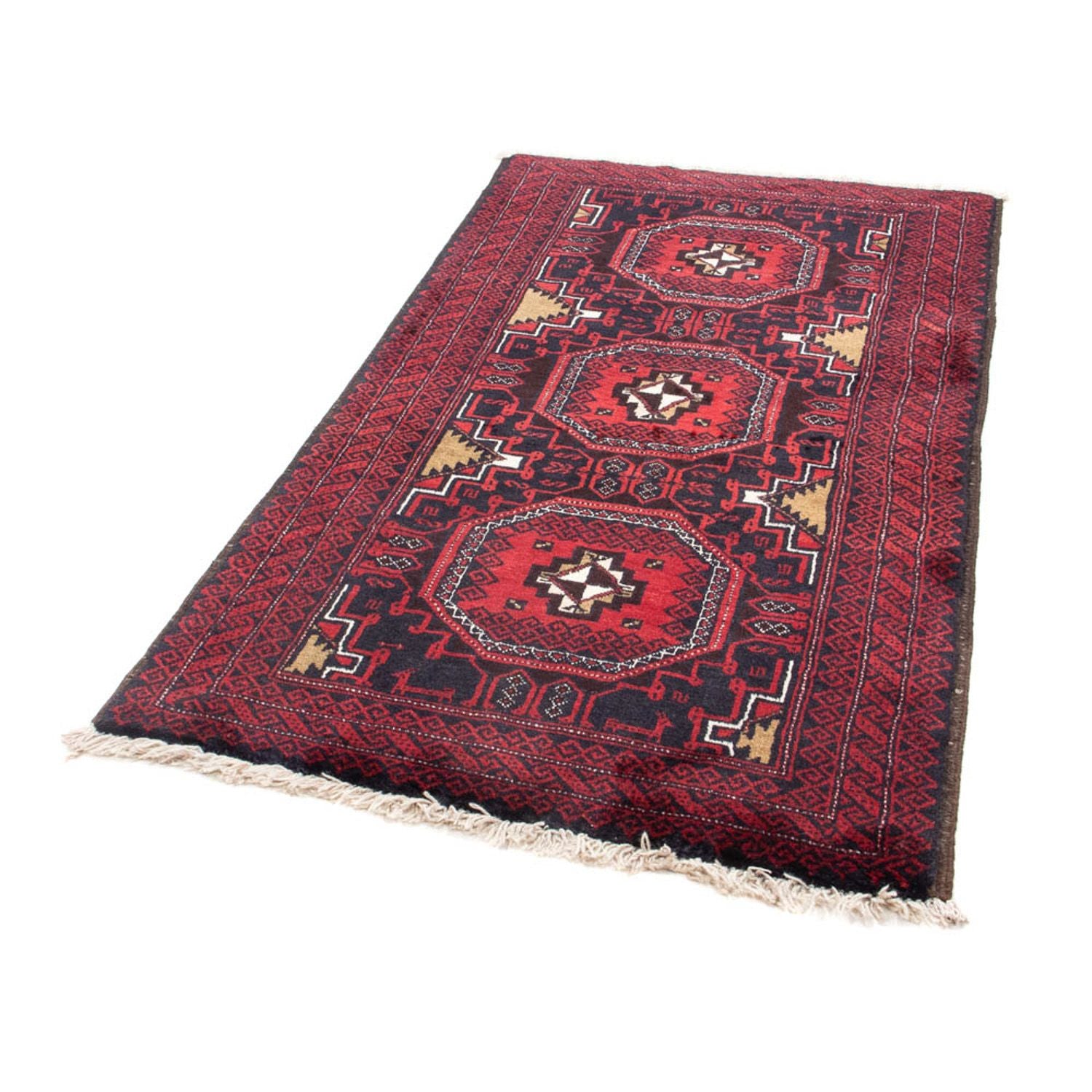 Tapis de couloir Tapis Belutsch - 175 x 95 cm - rouge foncé