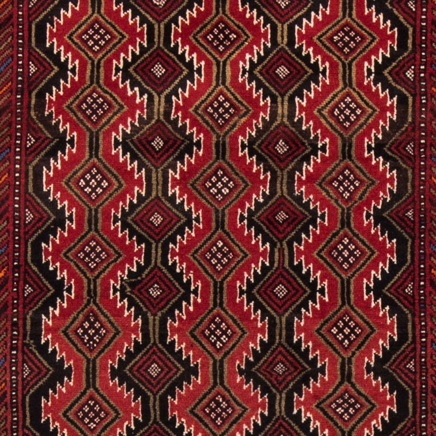 Tapis de couloir Tapis Belutsch - 219 x 110 cm - rouge foncé