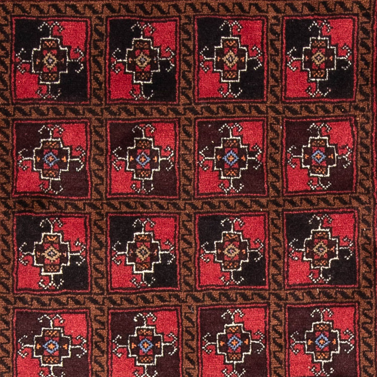 Tapis de couloir Tapis Belutsch - 197 x 104 cm - rouge