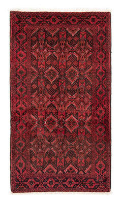 Tapis de couloir Tapis Belutsch - 196 x 100 cm - rouge
