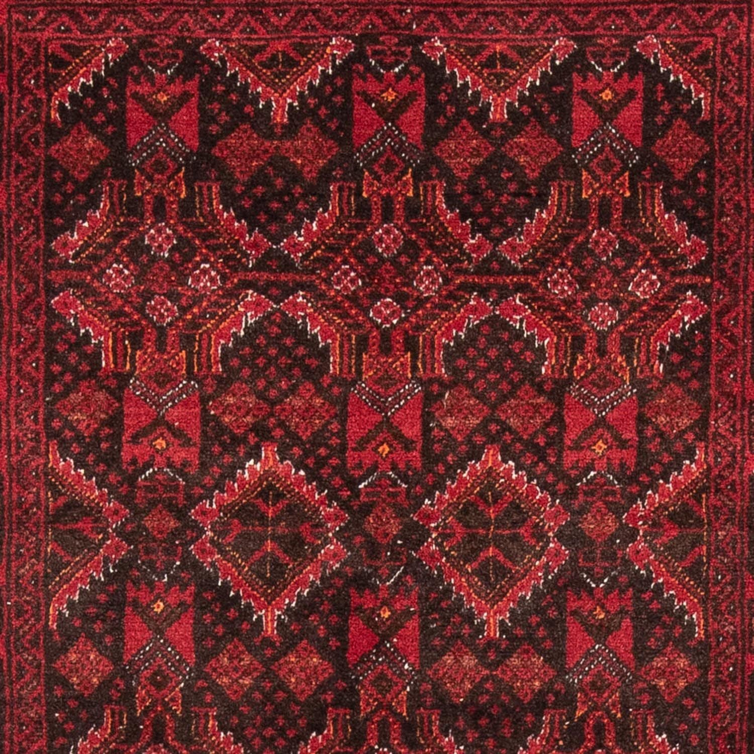 Tapis de couloir Tapis Belutsch - 196 x 100 cm - rouge
