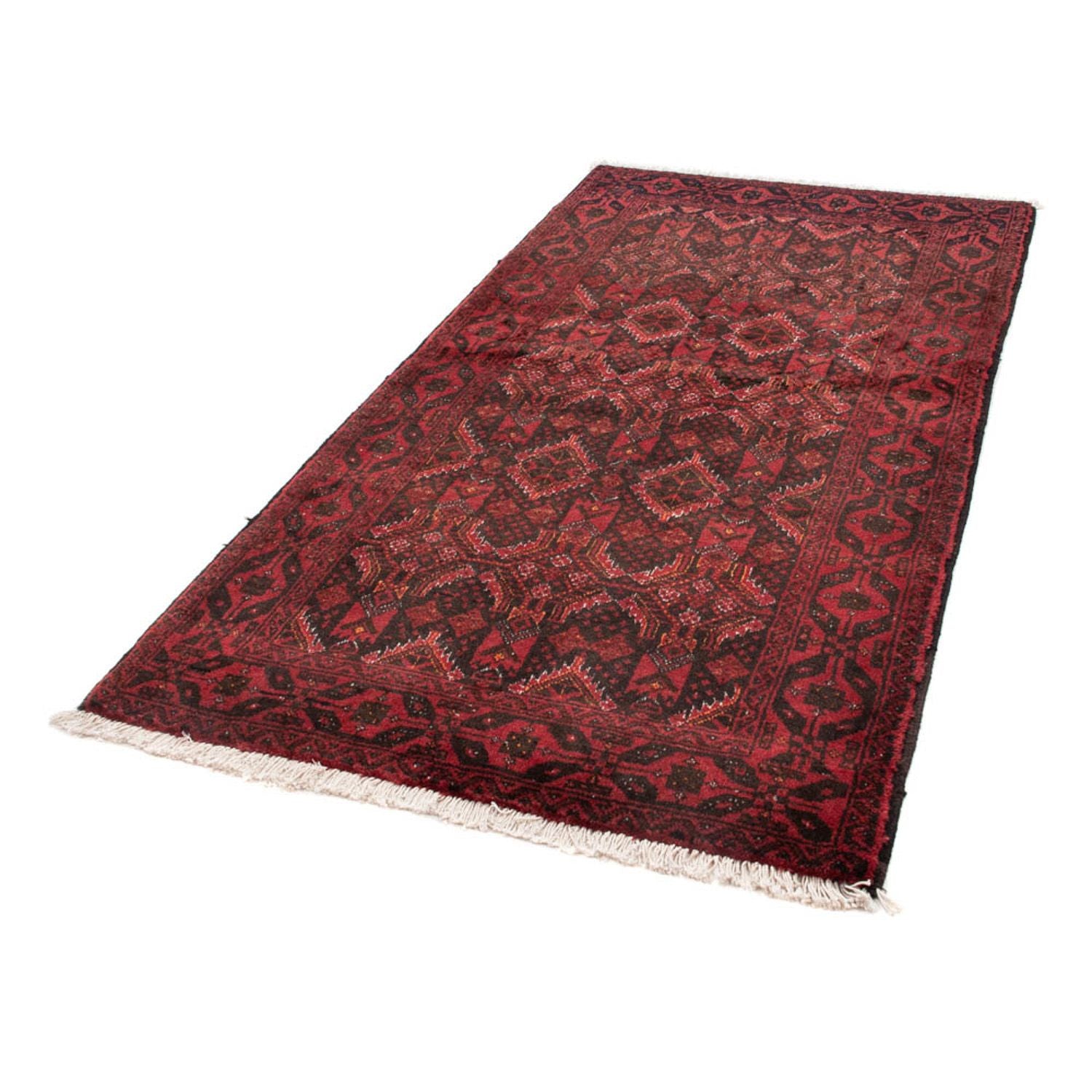 Tapis de couloir Tapis Belutsch - 196 x 100 cm - rouge