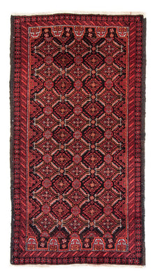 Tapis de couloir Tapis Belutsch - 180 x 93 cm - rouge