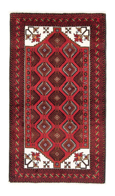 Tapis de couloir Tapis Belutsch - 194 x 102 cm - rouge