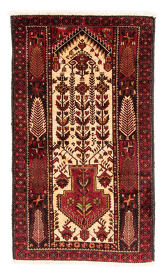 Tapis de couloir Tapis Belutsch - 187 x 102 cm - rouge