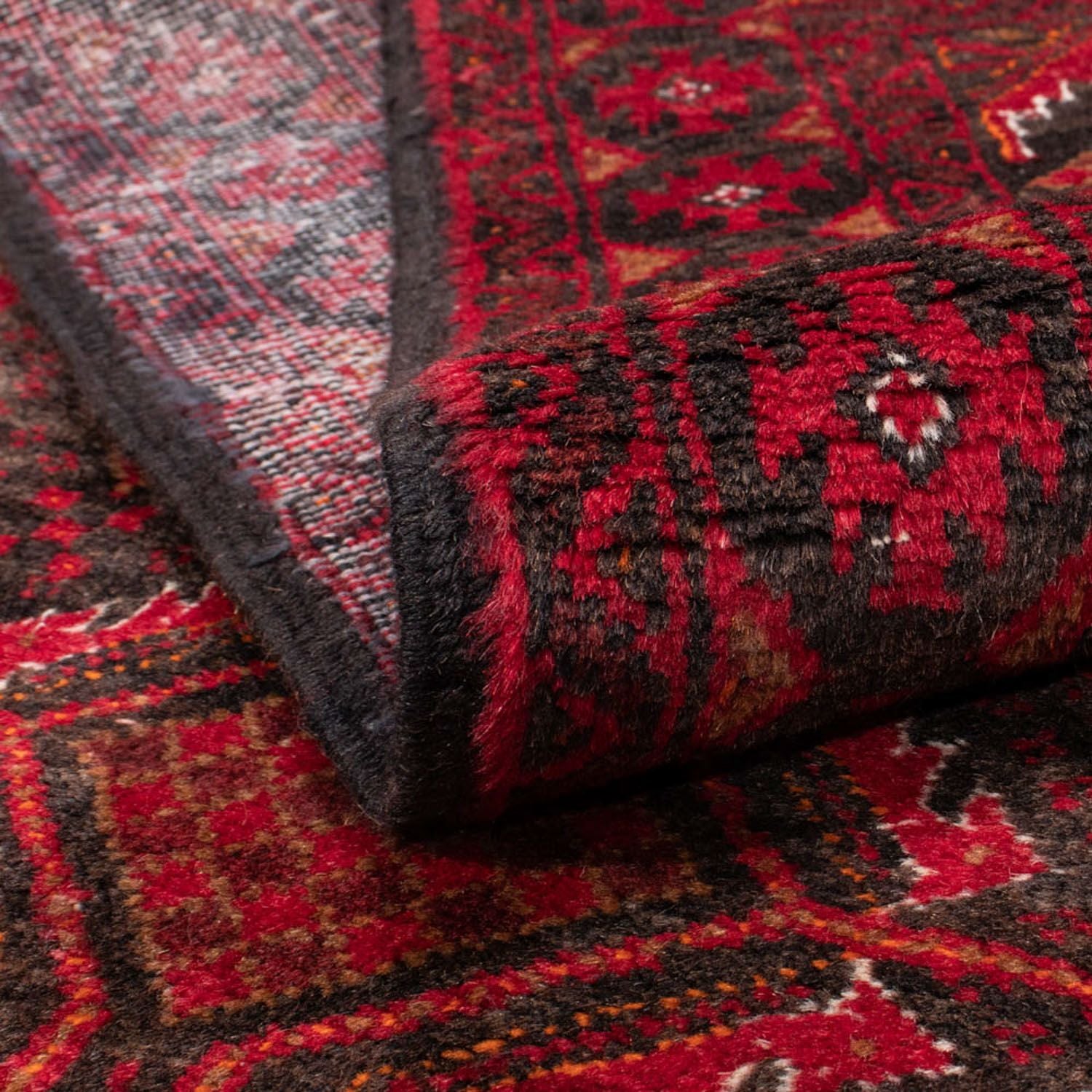 Tapis de couloir Tapis Belutsch - 191 x 102 cm - rouge