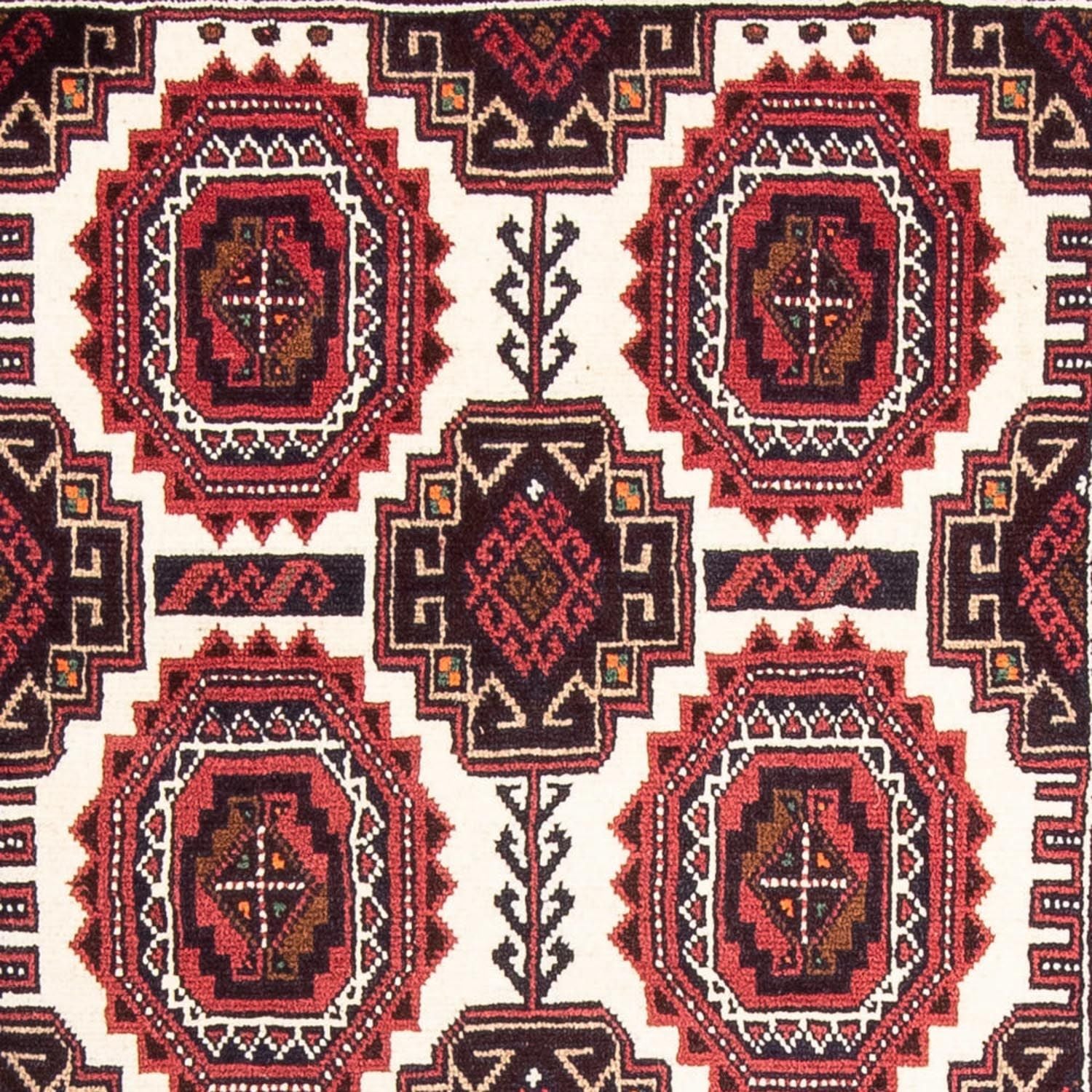 Tapis de couloir Tapis Belutsch - 180 x 103 cm - rouge